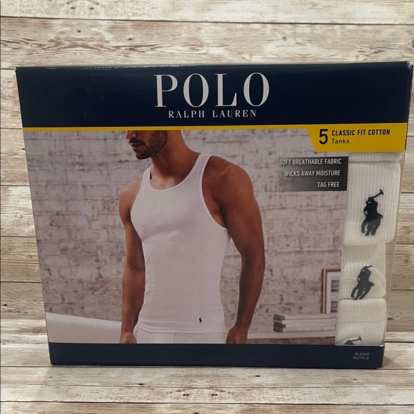 Polo Ralph Lauren Other - Polo by Ralph Lauren Men's Classic White Tank Top Size M Retails $70
